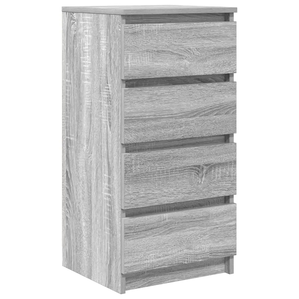 Credenza Grigio Sonoma 37,5x35x76 cm in Legno Multistrato 861756