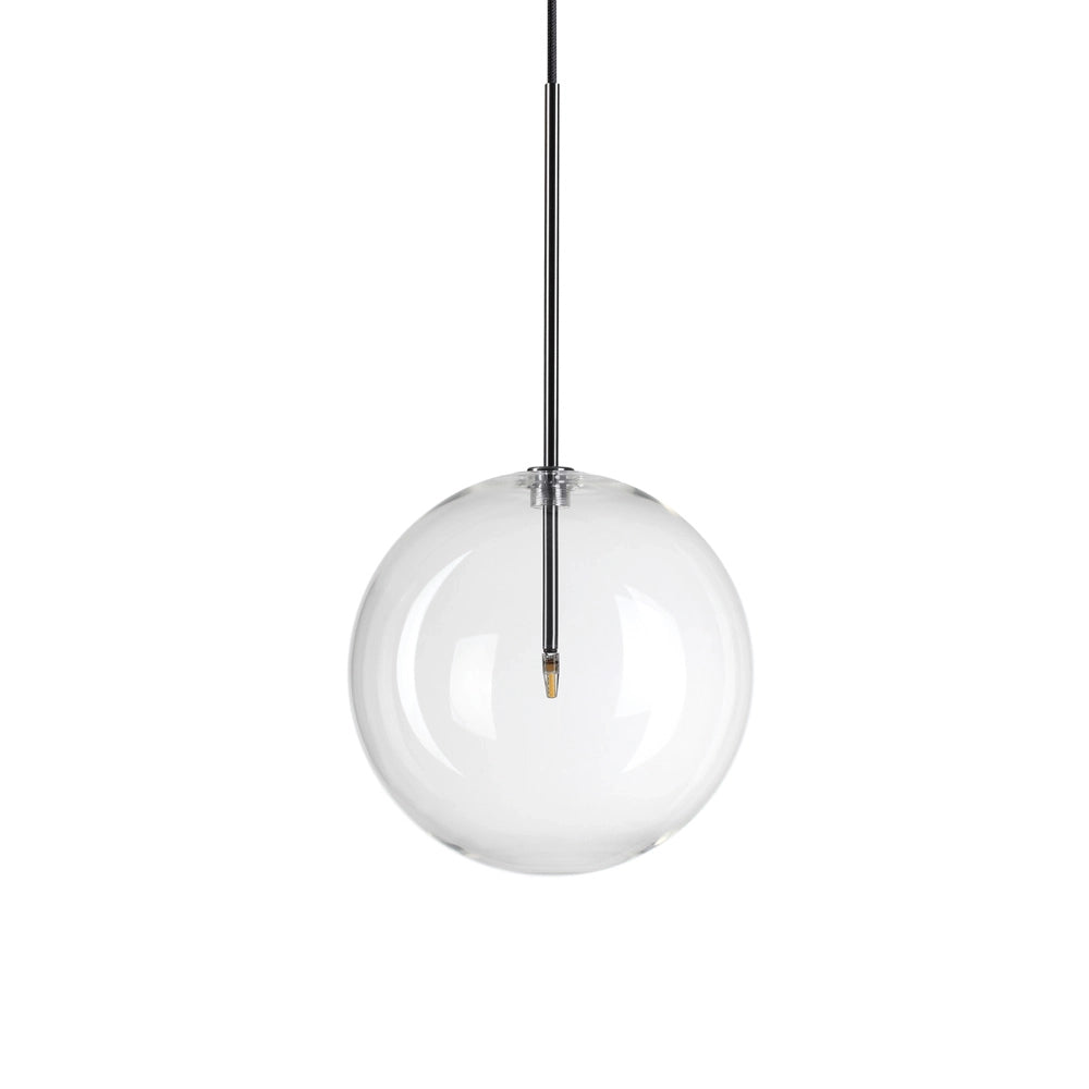 Sospensione Contemporanea Equinoxe Metallo Cromo 1 Luce 2W 3000K D25Cm