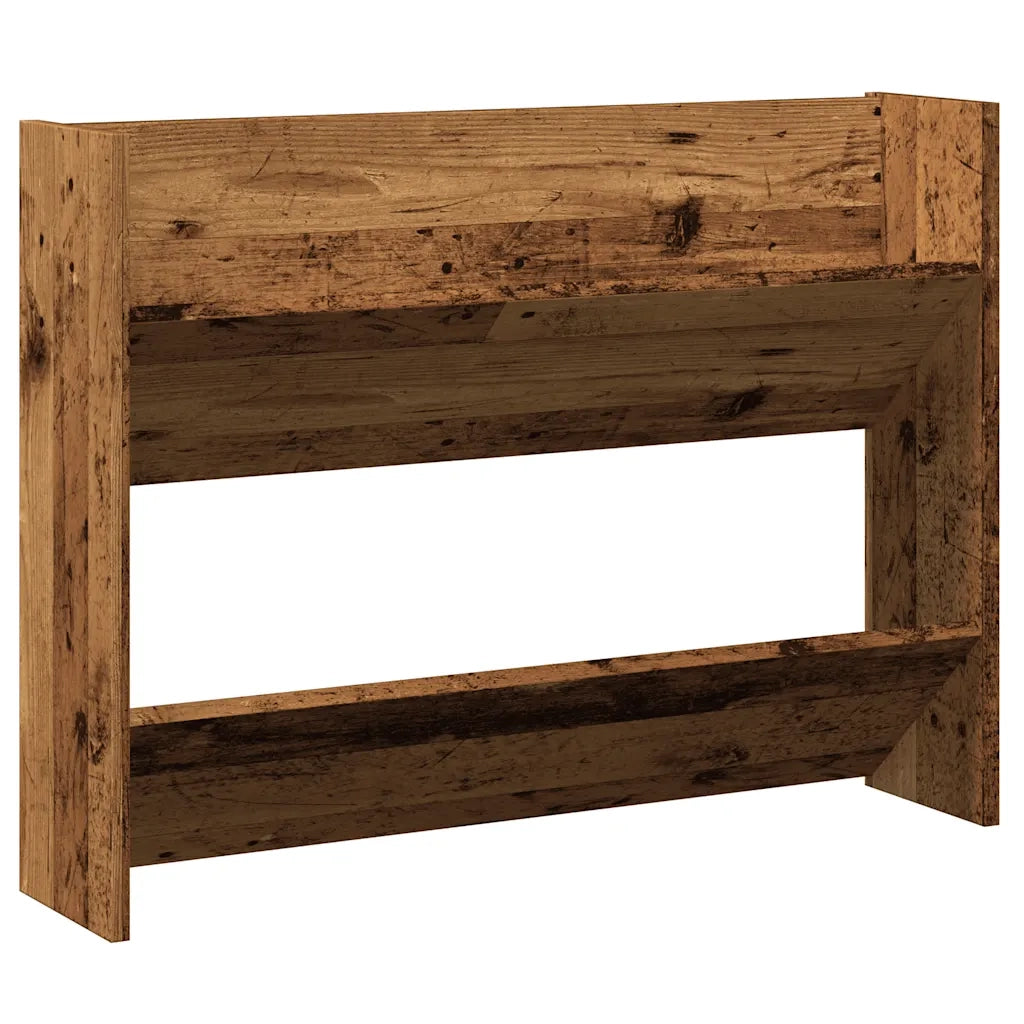 Scarpiera | Mobile per scarpe a Muro Legno Antico 80x18x60 cm in Truciolato