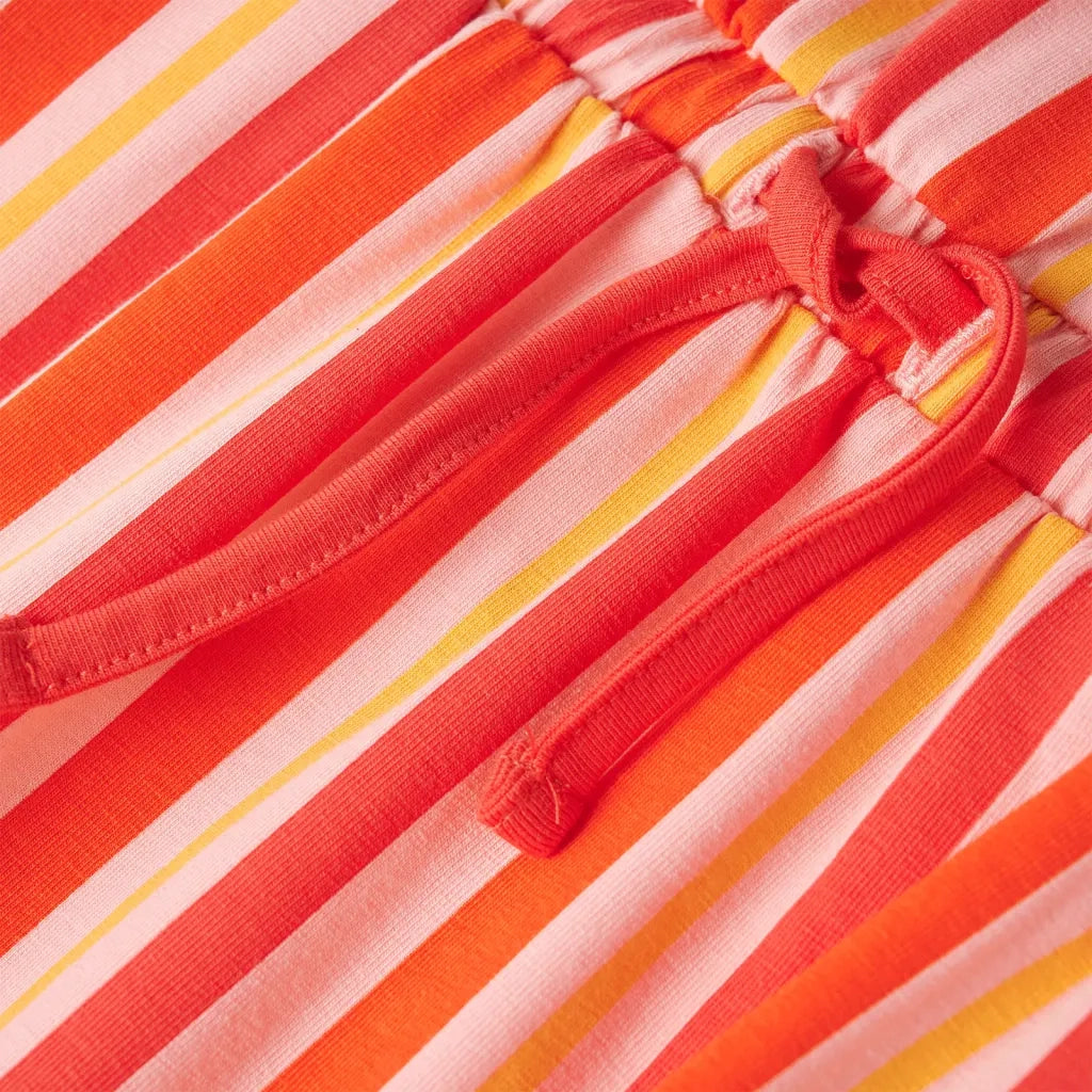 Abito per Bambine con Coulisse Rosa e Rosso 116 11356