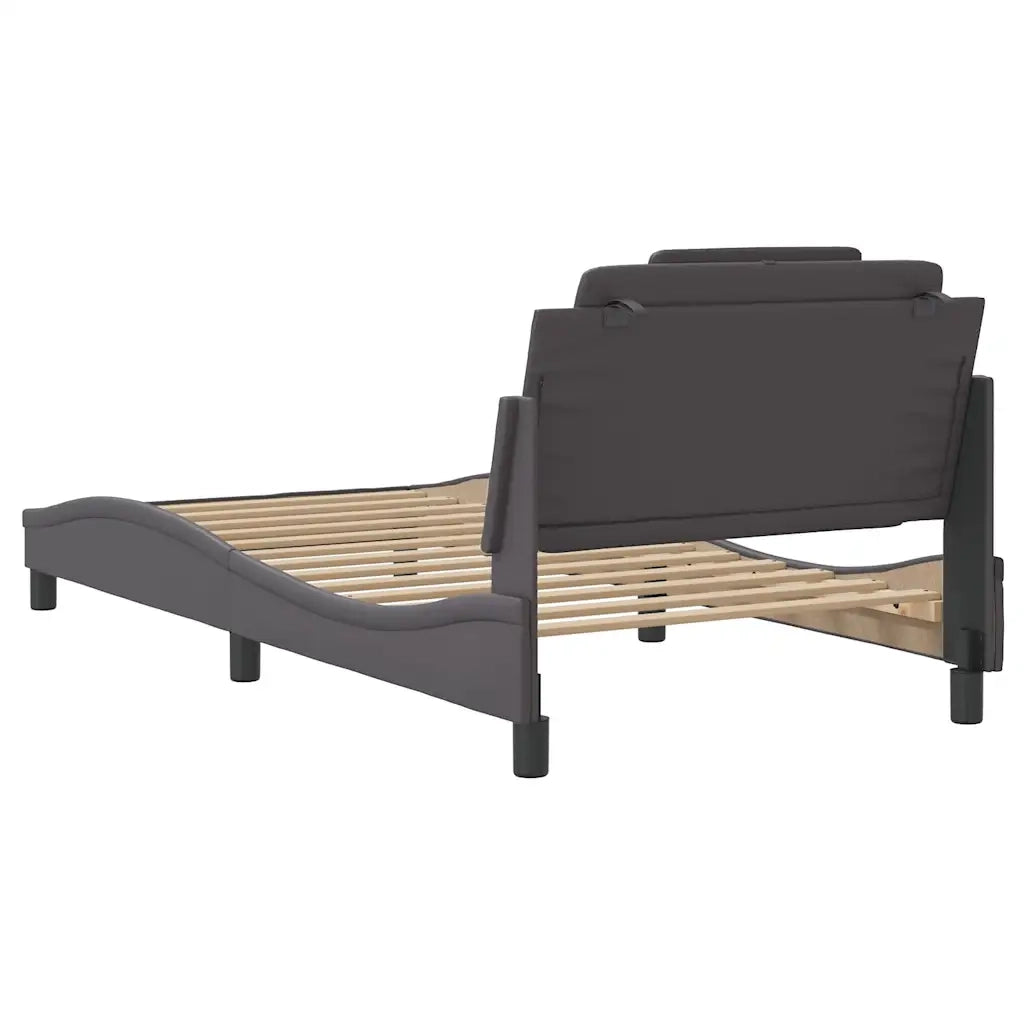 Giroletto Viana con LED senza Materasso Grigio 100x200 cm 3214004