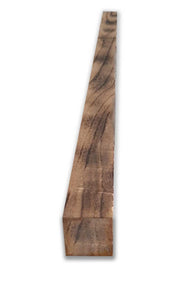 KIT da 10 pezzi - Travetto In LEGNO CountryWood – trattato con metodo Yakisugi CALICO Light Burn - misura 4x4x203 cm