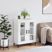 Credenza-Buffet-Armadio da cucina 69,5x34x90 cm in Legno Multistrato Bianco Lucido 459904