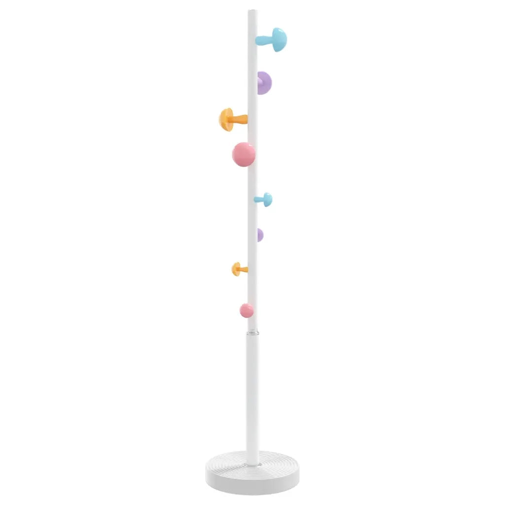 Appendiabiti Bianco 172 cm in Ferro Verniciato a Polvere 377096