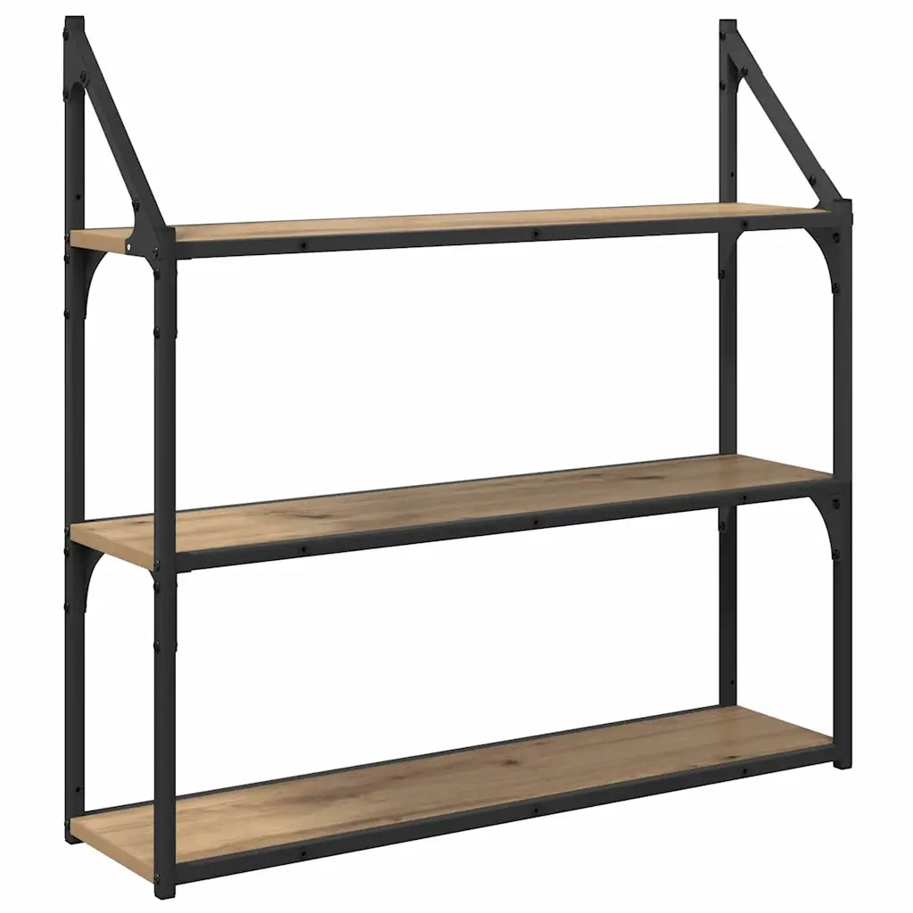 Scaffale da parete Rovere artigianale 80 x 21 x 78,5 cm 882794