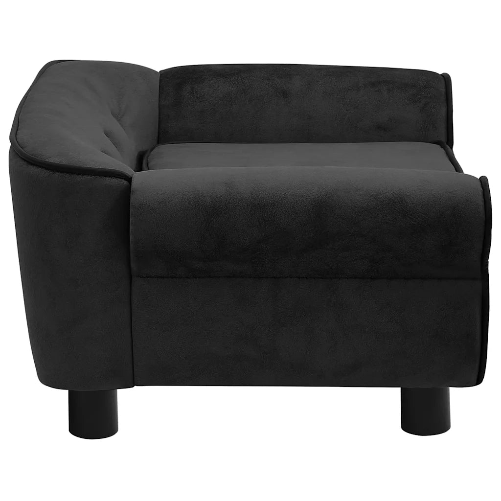 Divano per Cani Nero 72x45x30 cm in Peluche CFW7627938