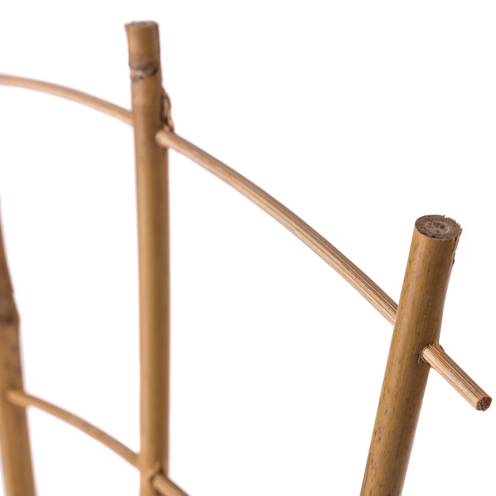 Scala portapiante in bambù KADAX, supporto per fiori, 26 cm, robusta, per pergola.