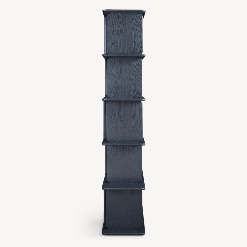 Libreria Gäljami con 5 Ripiani Aperti 180 x 100 x 35 cm - Nero [en.casa]