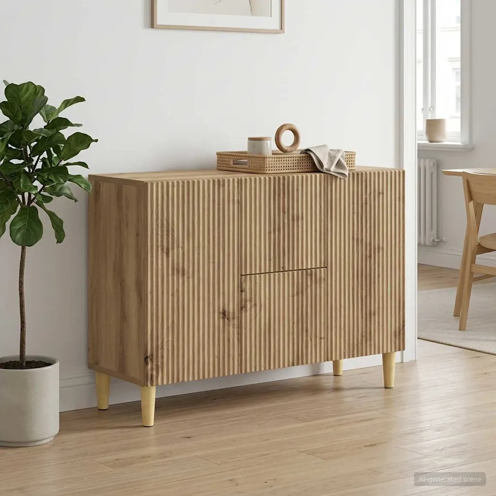 Credenza con cassetto Rovere Artigianale 89 x 34,5 x 60 cm 894664