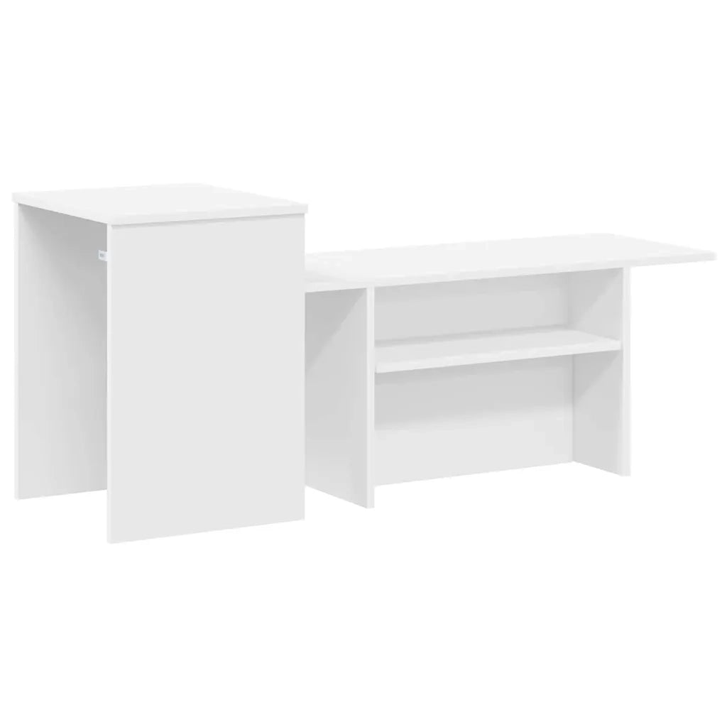 Tavolo consolle Bianco 91,5 x 35 x 38,5 cm Legno multistrato