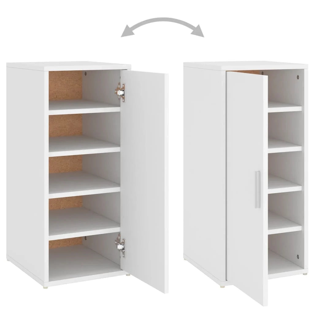 Scarpiera mobile contenitore per scarpe mobile per ingresso/corridoio/soggiorno 32 x 35 x 70 cm legno ingegnerizzato bianco 02_0021452