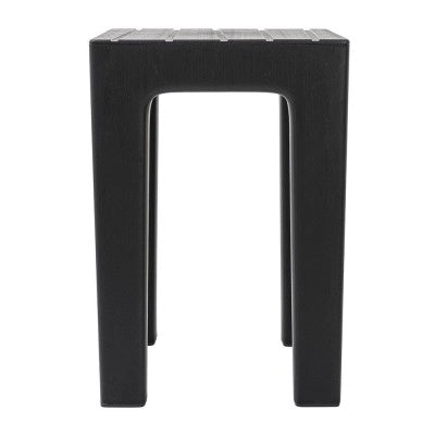 Set 2 pezzi Lello lo sgabello multiuso Nero ad alta resistenza con effetto legno