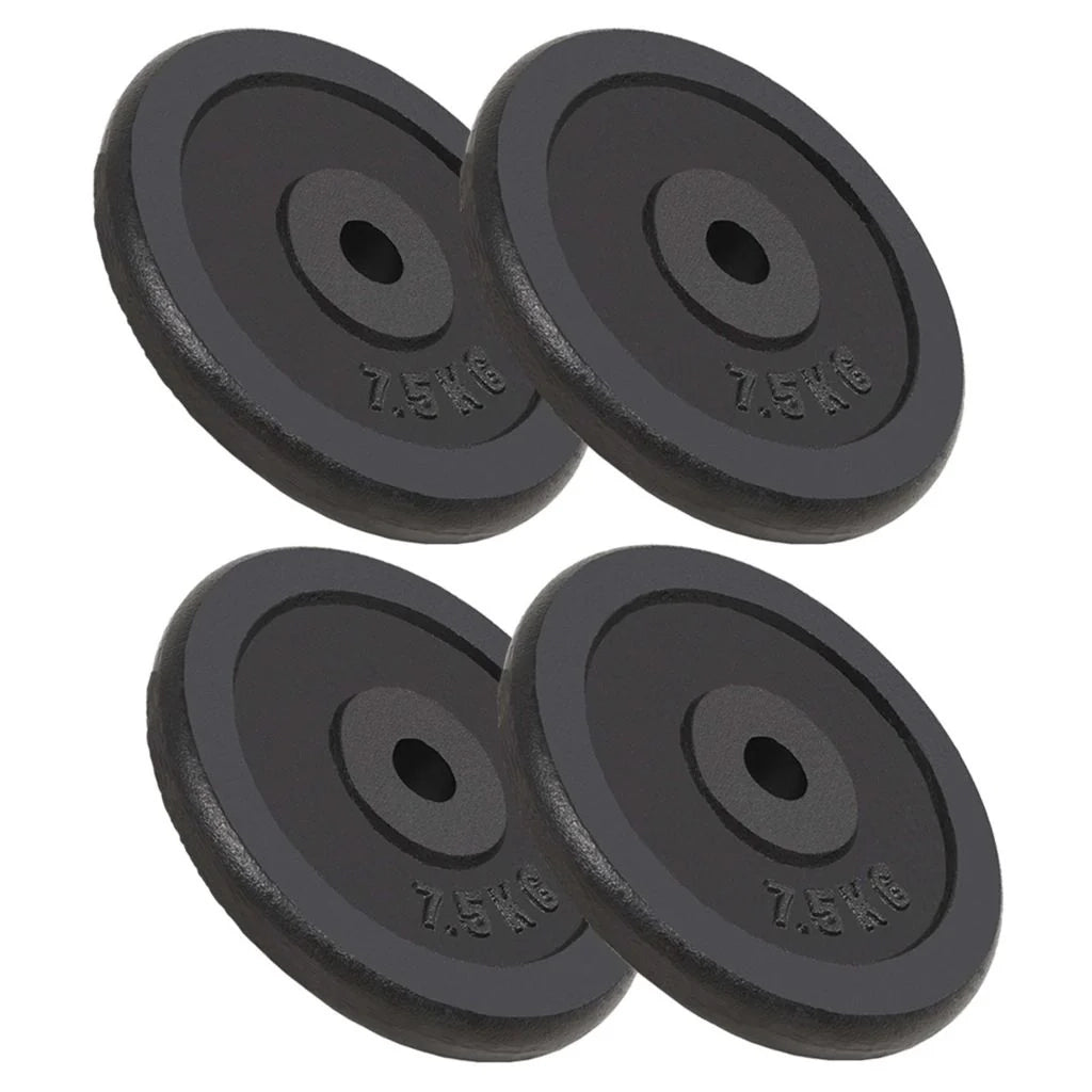 Disco pesi da 4 pezzi 4 manubri in ghisa da 7,5 kg per fitness e allenamento con i pesi 02_0000764