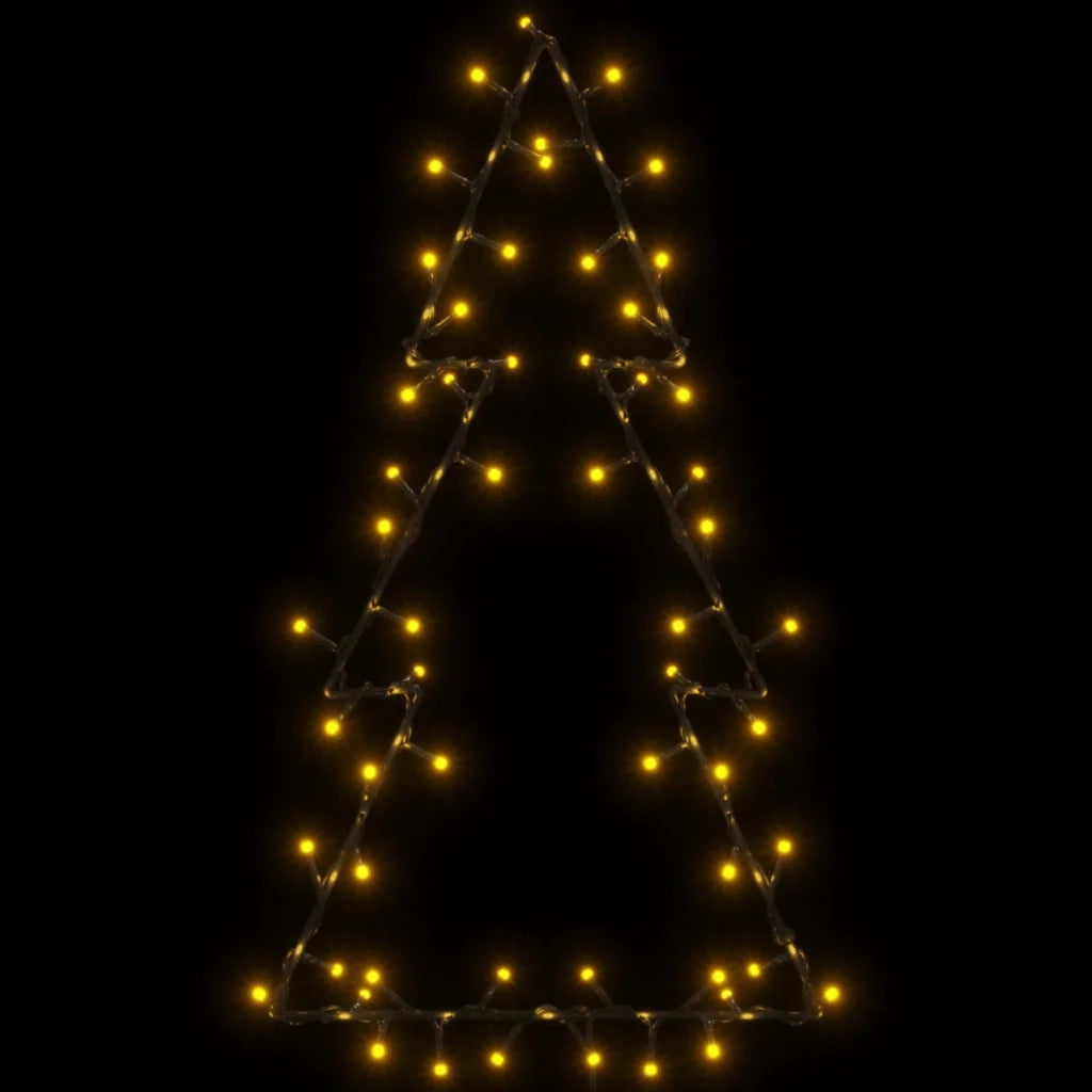 Luci di Natale Albero di Natale Silhouette 80 LED Bianco Caldo CFW5779090