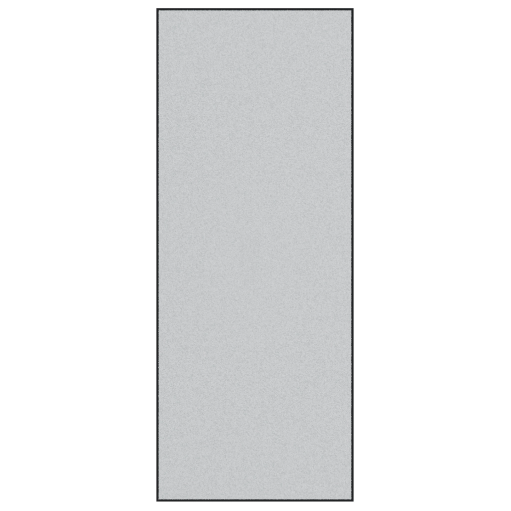 Tappeto rettangolare grigio 120x300 cm di