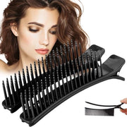 Clip per capelli multifunzionale - Ergonomico - Nero - Strumento per stile capelli - Per parrucchieri - 2 pezzi
