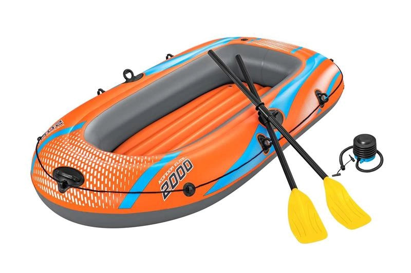 BESTWAY CANOTTO KONDOR 2000 ELITE CON REMI E POMPA 196X106X31 CM
