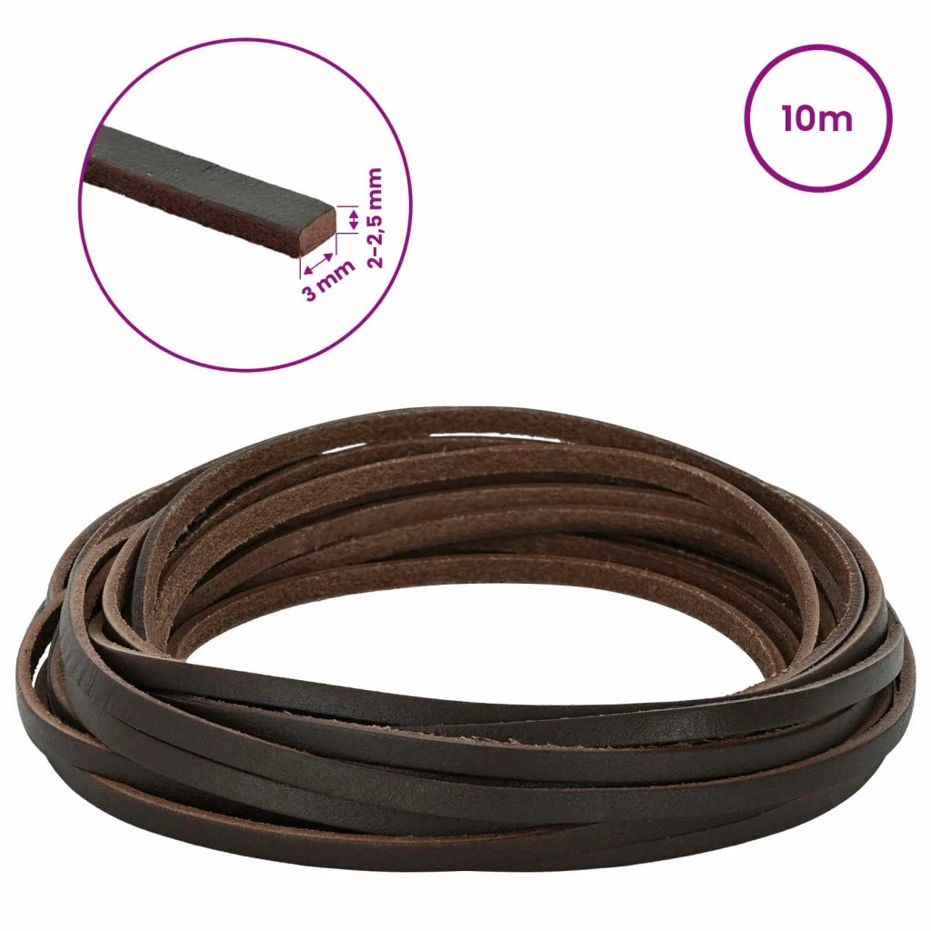 Cinturino in pelle Marrone Scuro 1000 x 0,3 cm Pelle 42034165