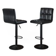 Set di 2 sgabelli da bar Sena Nero 43 x 94 cm Vicco