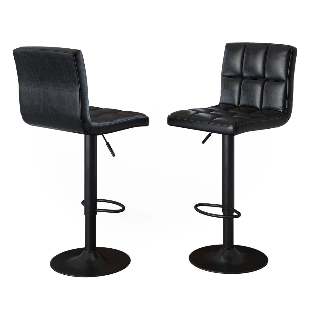 Set di 2 sgabelli da bar Sena Nero 43 x 94 cm Vicco