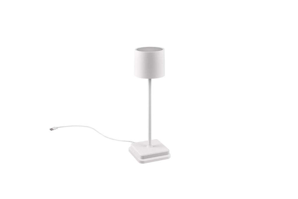 Lampada portatile da esterno Fernandez bianca LED IP54