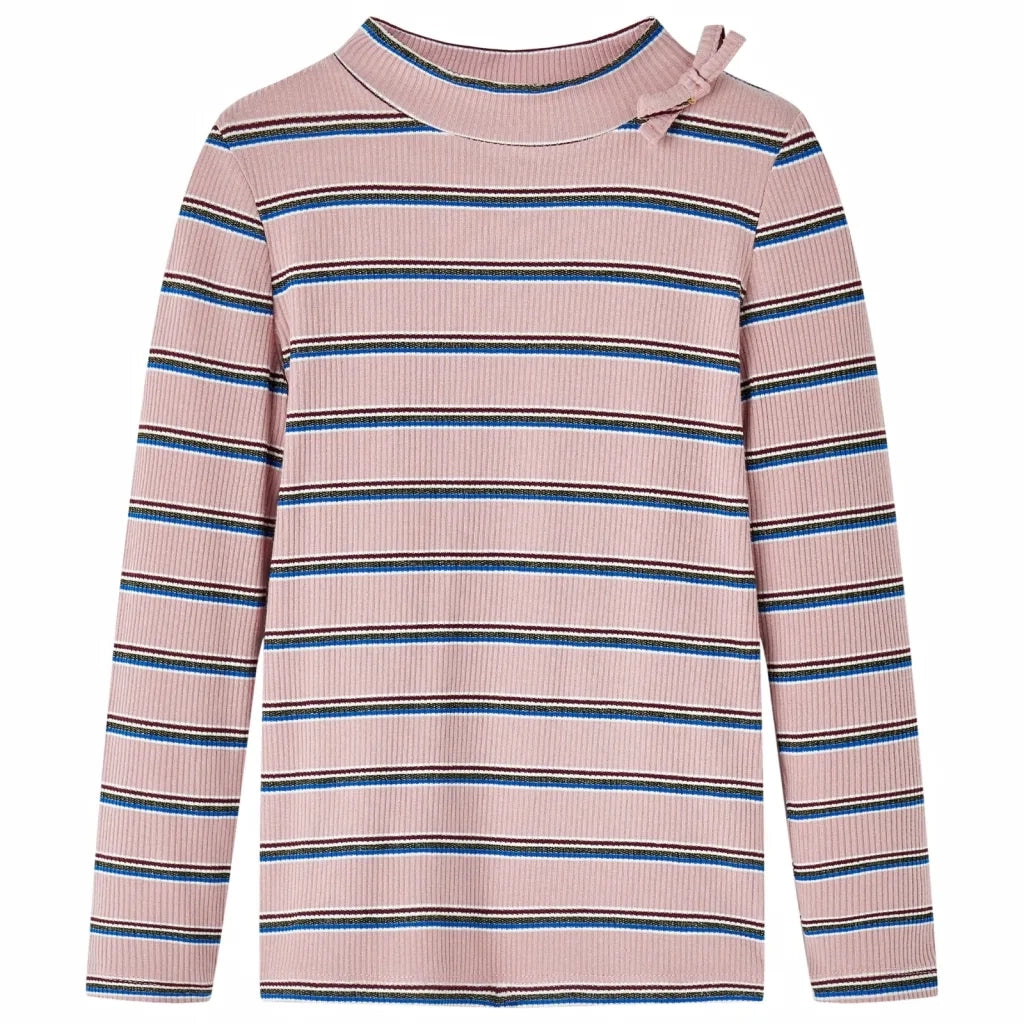 Maglietta da Bambina a Maniche Lunghe Rosa Chiaro 140cod mxl 108031