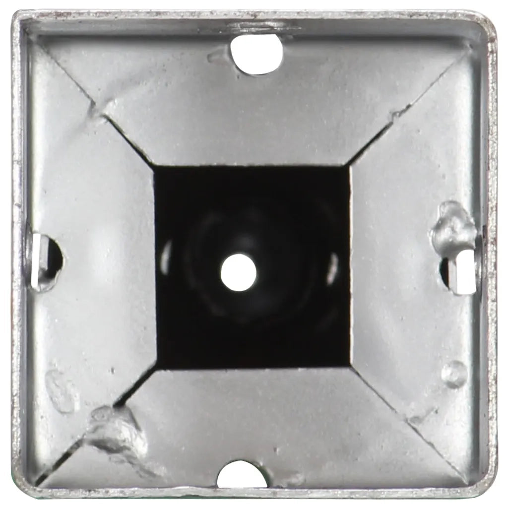 Picchetti di Terra 6 pz Argento 7x7x56 cm in Acciaio Zincato 145436