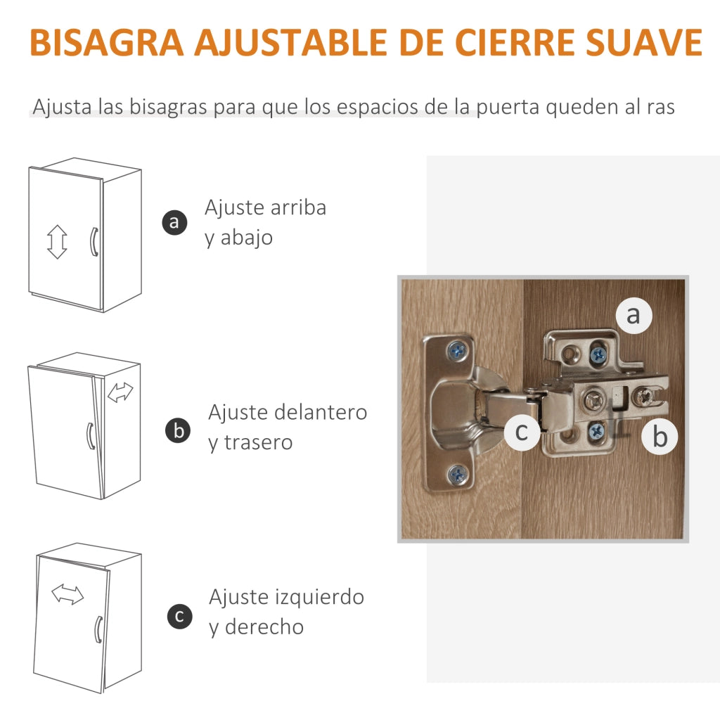 Armadio Soggiorno Moderno con 2 Ante 1 Cassetto e 3 Ripiani Aperti ¨C zephmum ¨C 80x30x96,5 cm Legno Naturale