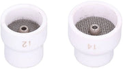 Set di tre TIG per lasare il mondo - Porseleino con diametro lunare 23,5 mm/27,5 mm - Contenuto in plastica - Resistente a elevate temperature - Set di tre mondi in ceramica da laser