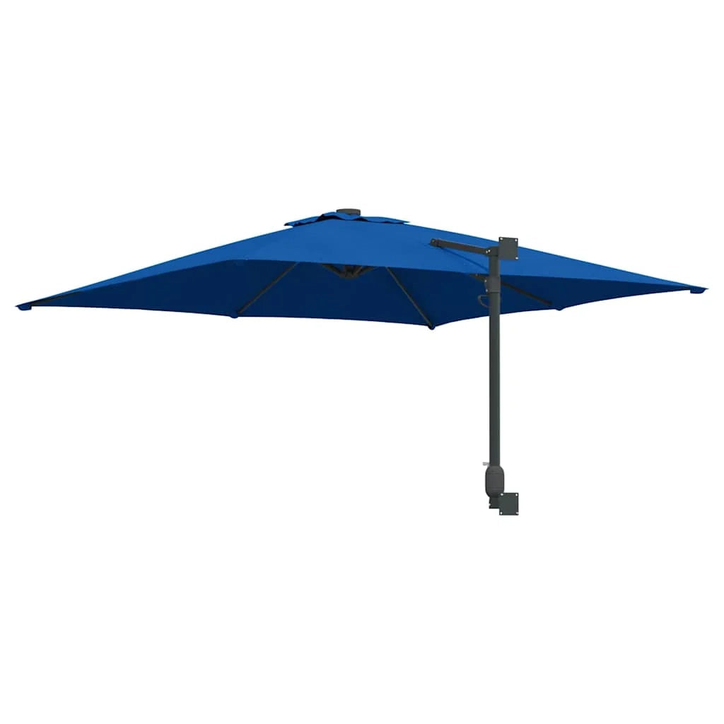 Moderno ombrellone da giardino basculante 248,5 x 247,5 x 160 cm funzionale e resistente in poliestere azzurro 02_0058641