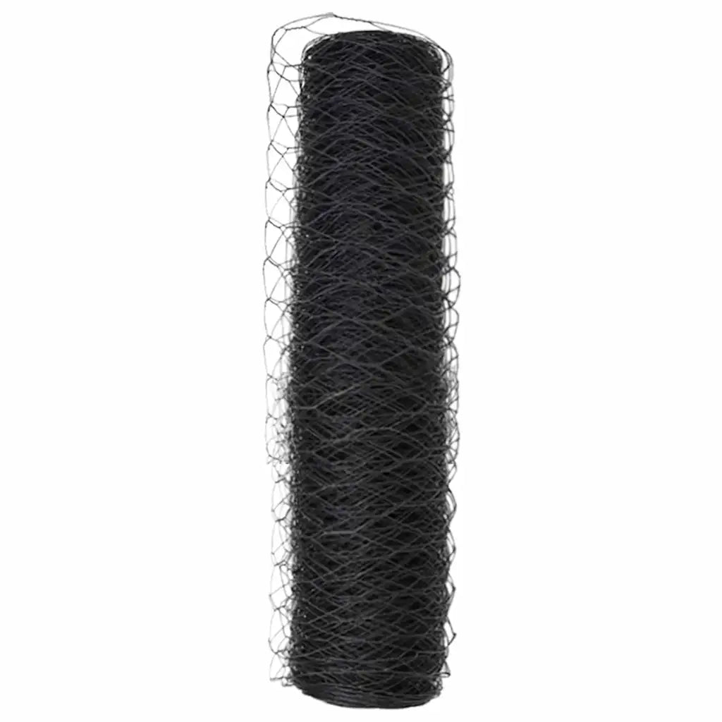 Recinzione Esagonale 0,6 x 25 m PVC Grigio 42005523