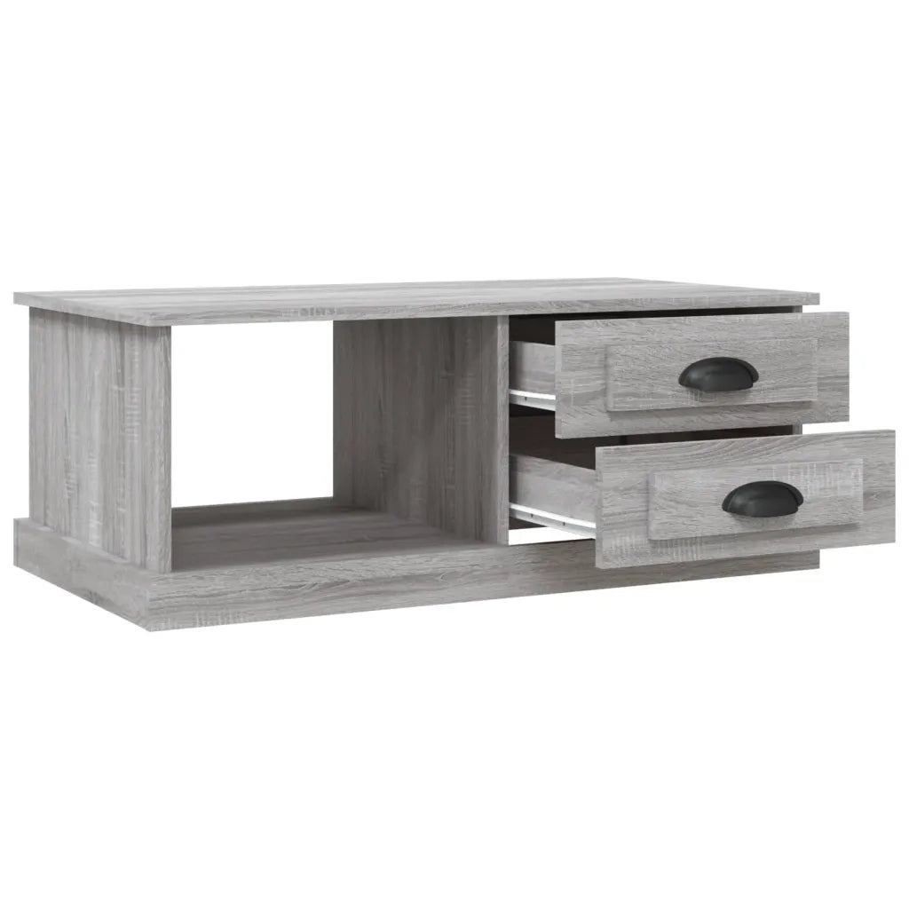 vidaXL Tavolino da Salotto Grigio Sonoma 90x50x35 cm Legno Multistrato