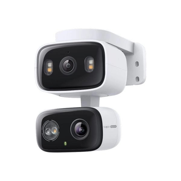 Videocamera sorveglianza tapo tc34 dual lens pan&tilt white