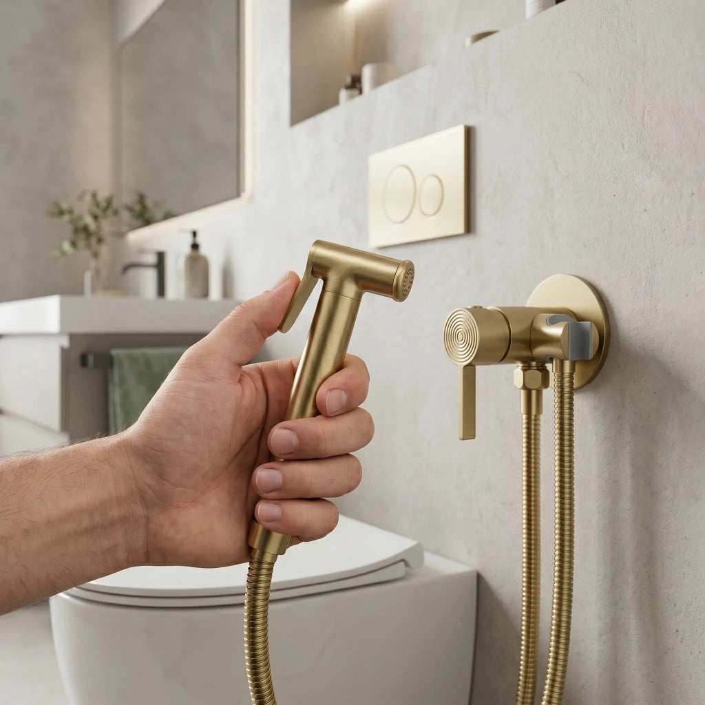 Rubinetto Bidet Rea Foster Brush Gold