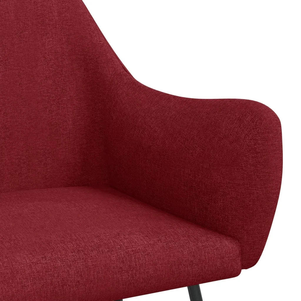 Sedia a Dondolo Rosso Vino in Tessuto cod mxl 38248