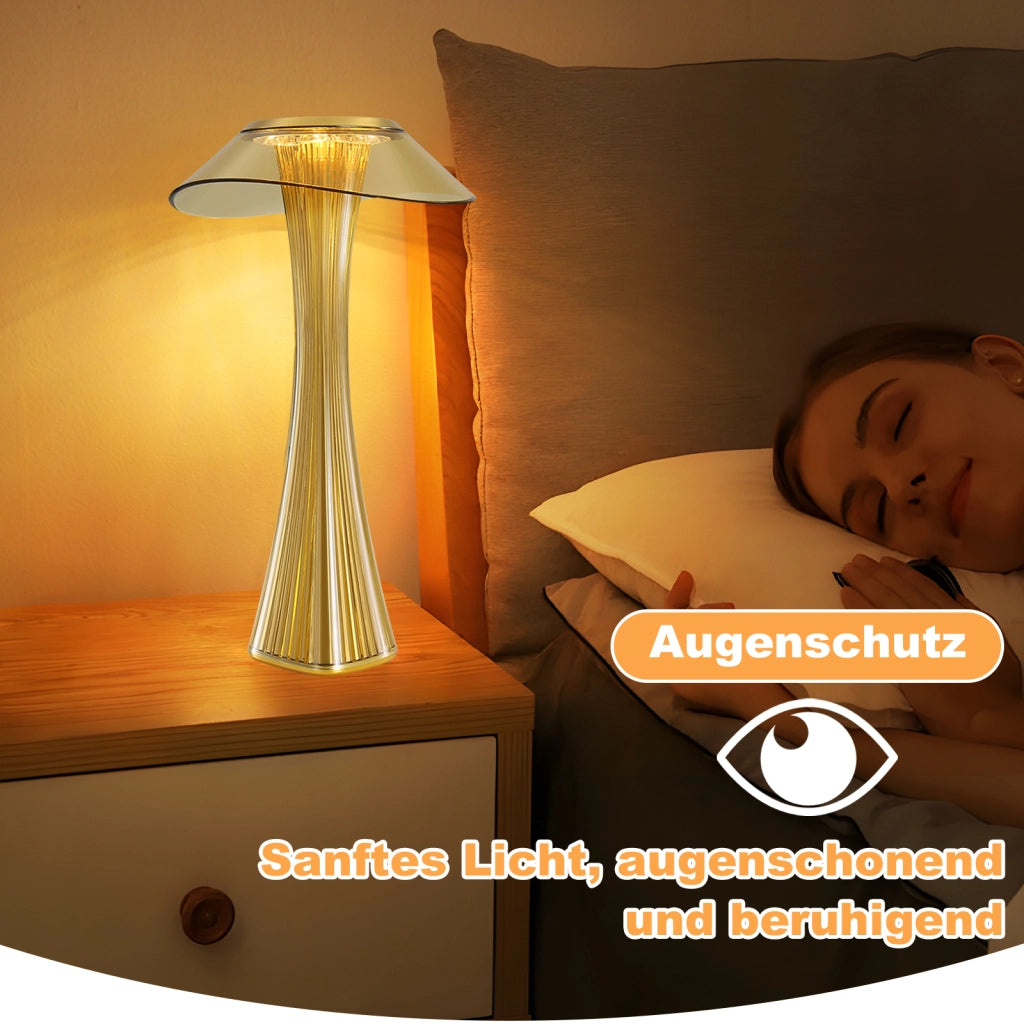 ZMH Lampada da tavolo LED touch regolabile 3000-6500K oro per camera letto soggiorno ristorante hotel