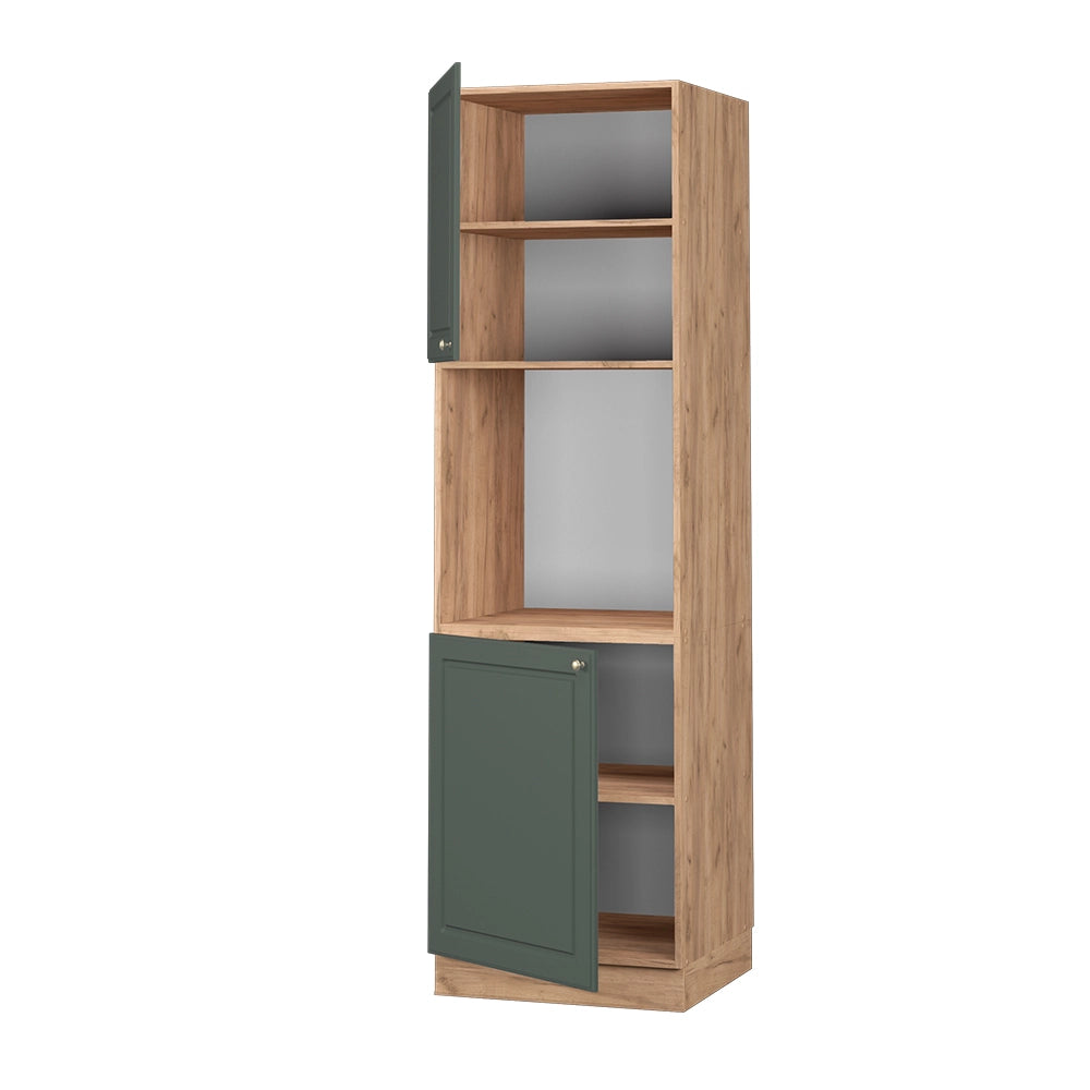 Vicco Mobile per forno da incasso Verde-oro Country House 60 cm aperto