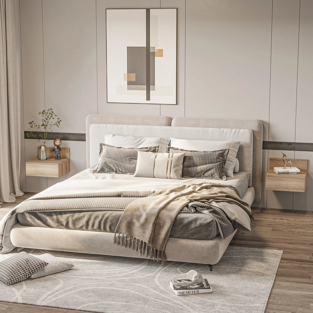 Comodino ¨C zephmum ¨C 43x36,5x30,5 cm naturale
