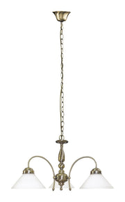 Lampadario classico Marian Rabalux 3xE27 bronzo bianco