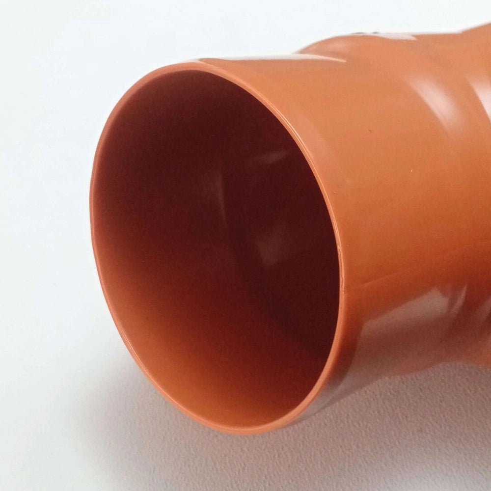 Curva gomito ridotto da 110x100mm 87° raccordo con guarnizione
