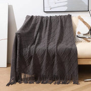 Deken decorativo morbido e caldo per divano letto, leggero per estate e primavera (130 cm x 230 cm)