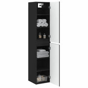 Mobiletto da Bagno | Armadio da bagno a Muro Nero 33 x 34,5 x 160 cm