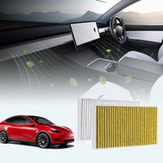 Filtro dell'aria per cabina di ventilazione per Tesla Model Y e Model 3 - 2016-2024 Gen 2 - Set a doppio filtro - Carbone attivo - Accessori
