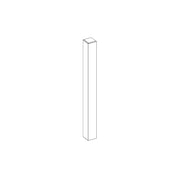 Pilastri di fissaggio in legno bianco 2 pezzi sezione 9x9 cm altezza 180 cm per recinzioni giardino - Esterni da Vivere