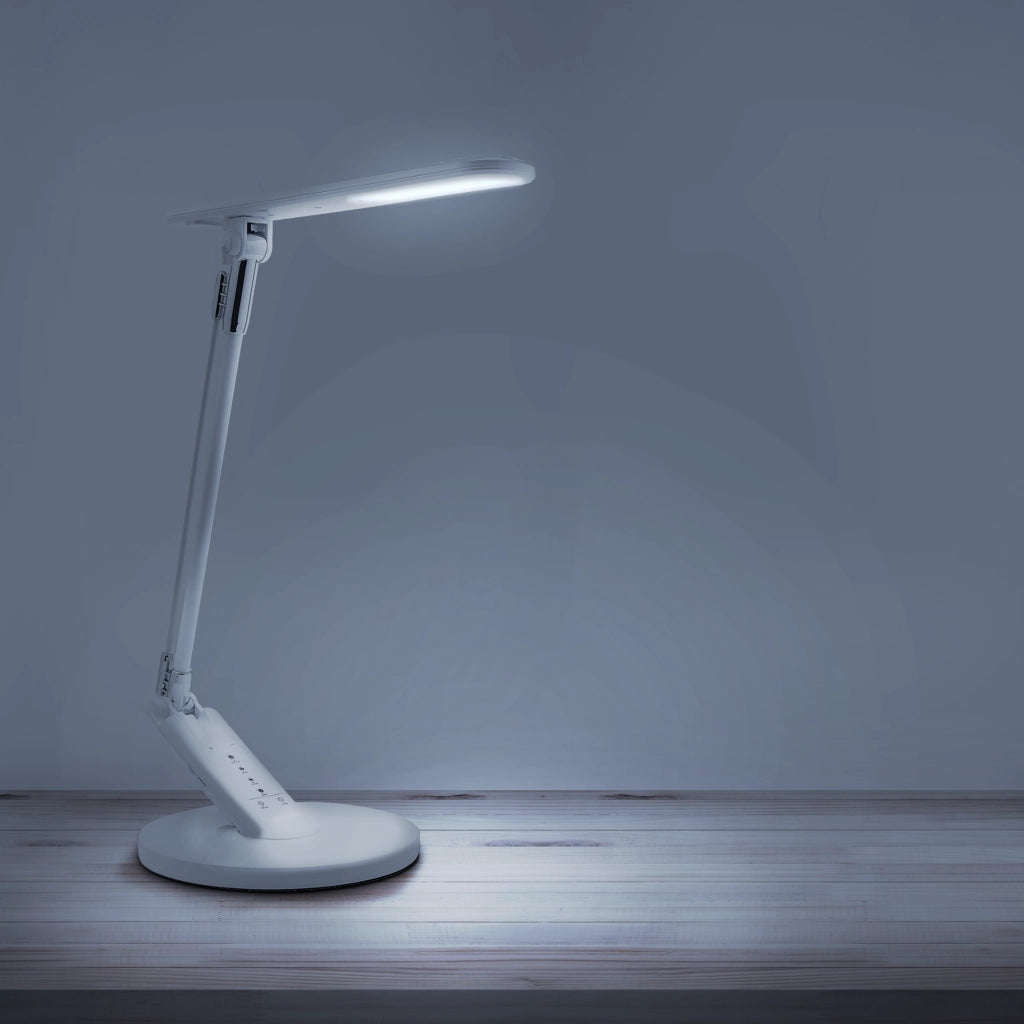 Lampada da scrivania LED Polux Optimum 7W USB 3000-6000K
