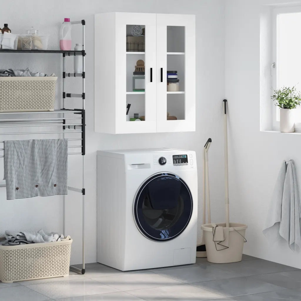 Mobile a Parete Bianco 69,5x34x90 cm 828492