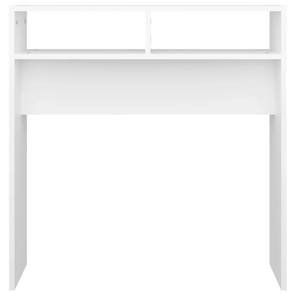 Tavolino Consolle Bianco 78x30x80 cm in Legno Multistrato 808296
