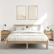 Comodini 2pz Rovere Artigianale 40x35x50 cm Legno Multistrato 857439