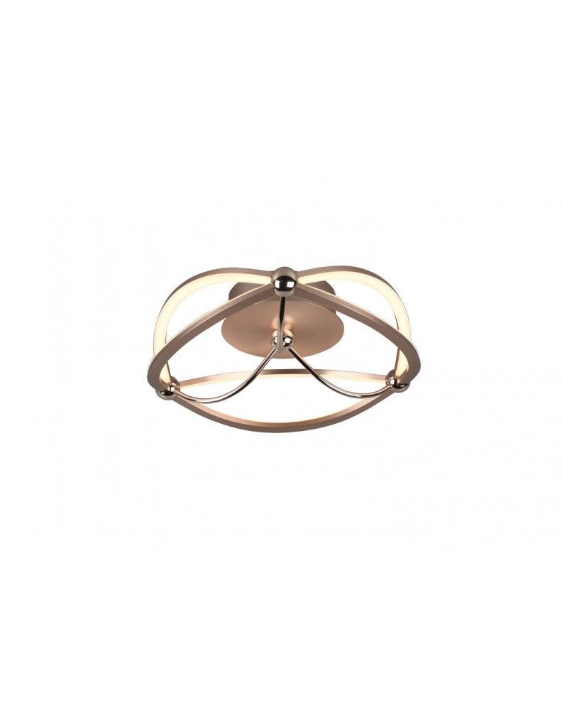 Plafoniera Soffitto Led Charivari Fiocco Ottone Ø41 cm Trio Lighting