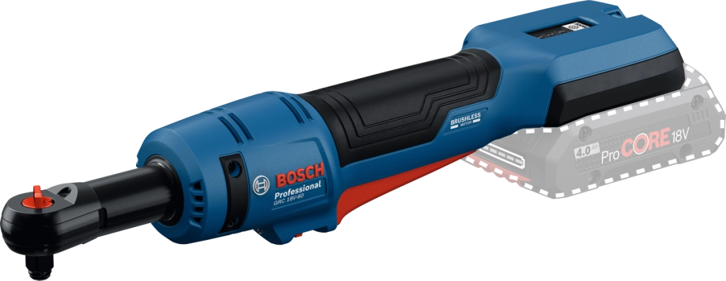 Bosch GRC 18V-60 (06019N8001) – Cricchetto a Batteria 18 V, 60 Nm Brushless 3/8"